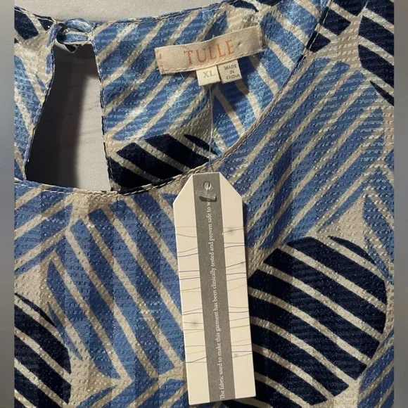 Women’s  TULLE Anthropologie Sleeveless Geometric Dress Size XL NWOT - Picture 3 of 11